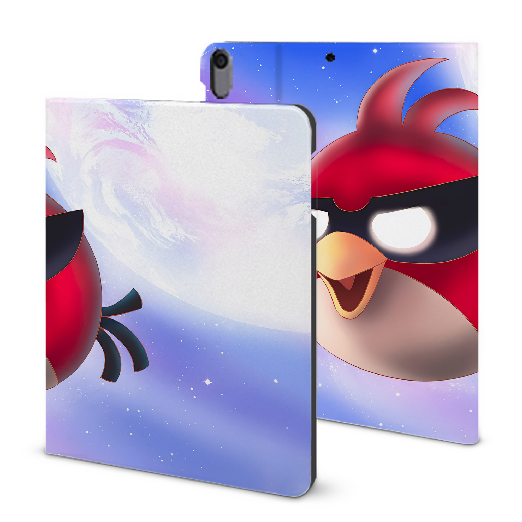 （画像用） Angry Birds アングリーバード IPad ケース ブック型 PUレザー TPU 耐衝撃 軽量 薄型 ペン収納なし 全面保護 IPad 各モデル対応